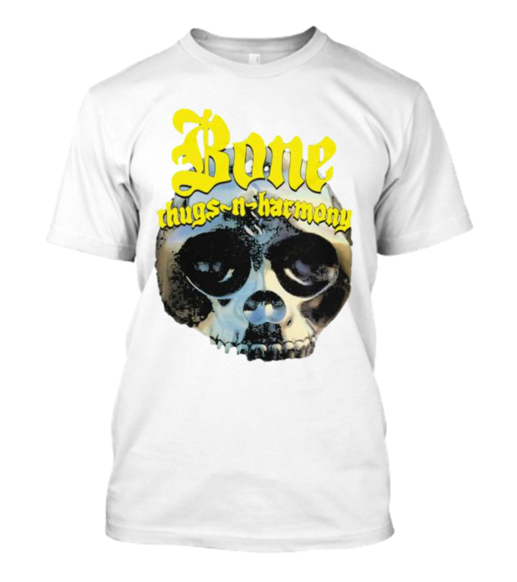 Los Angeles Lakers Bone Thugs-N-Harmony Thuggish Ruggish Skull T-Shirt