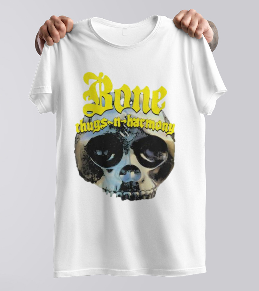 Los Angeles Lakers Bone Thugs-N-Harmony Thuggish Ruggish Skull T-Shirt