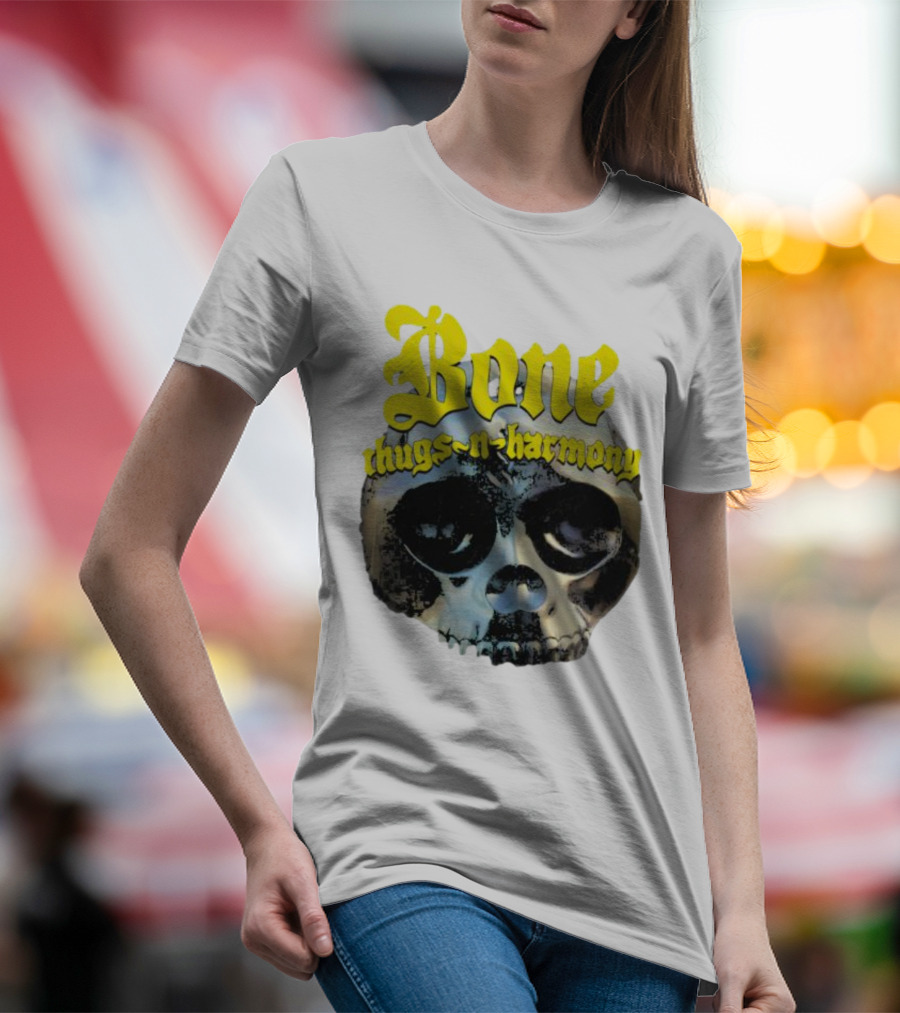Los Angeles Lakers Bone Thugs-N-Harmony Thuggish Ruggish Skull T-Shirt