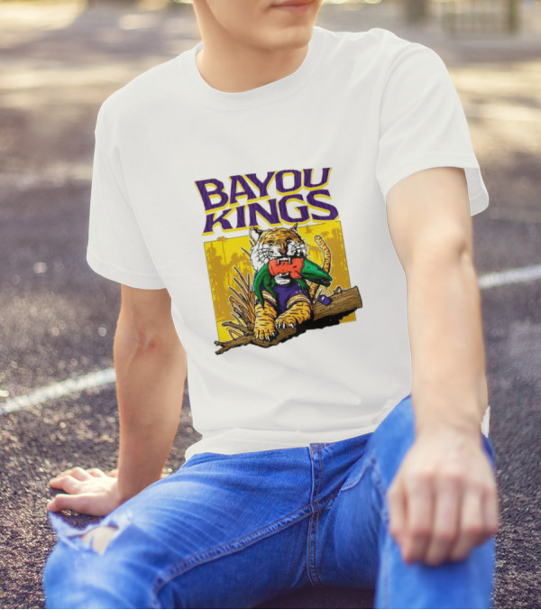 Bayou Kings LSU Tigers Vs. Florida Gators Tiger With Gator T-Shirt