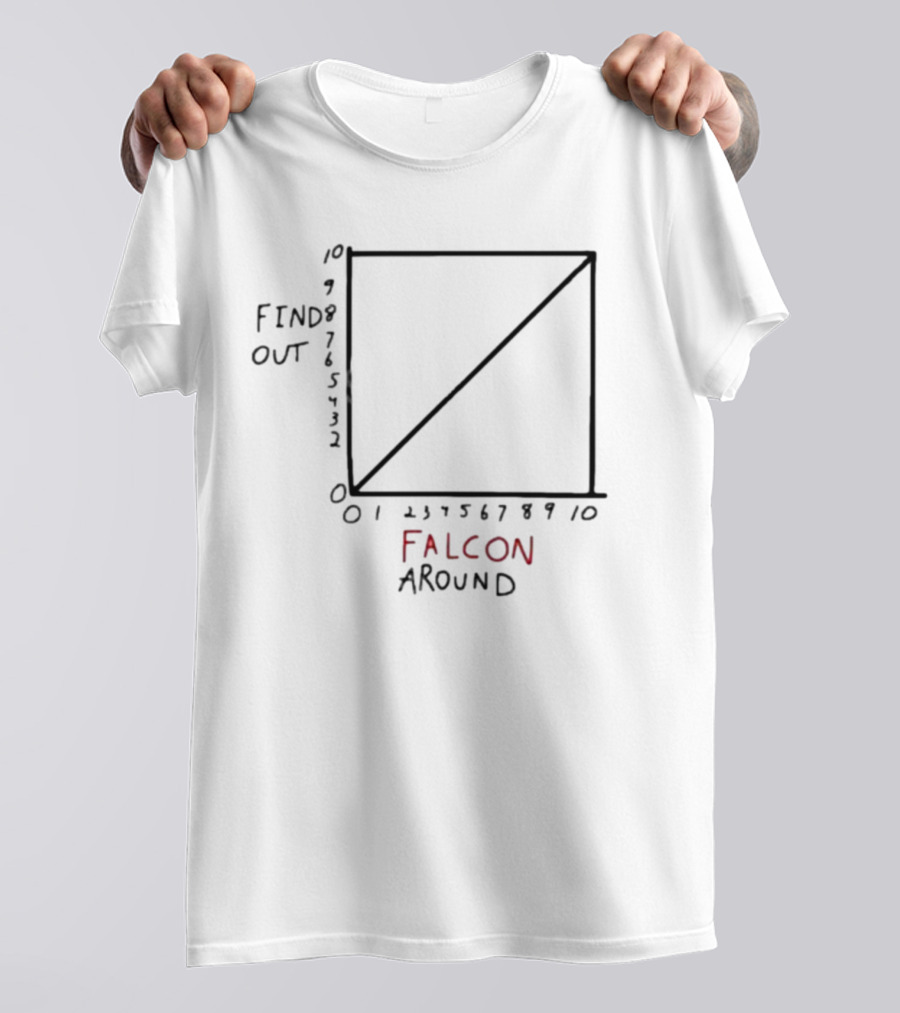 Atlanta Falcons Falcon Around Find Out Diagram Analysis Chart T-Shirt