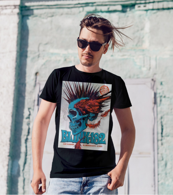 Blink 182 A Day To Remember All-American Rejects DJ Spider PTSM General Admission T-Shirt