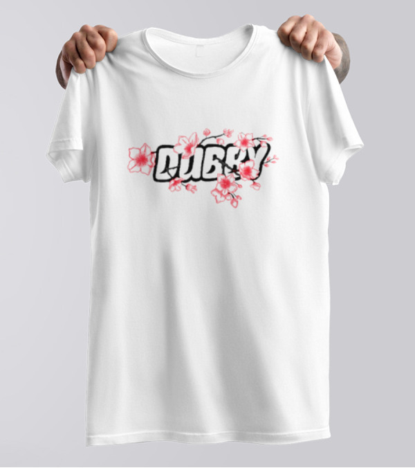 Dubby Floral Blossom Red Flower T-Shirt