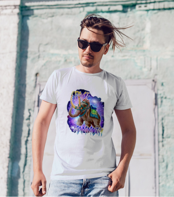 Space Mammoth Cosmic Adventure T-Shirt