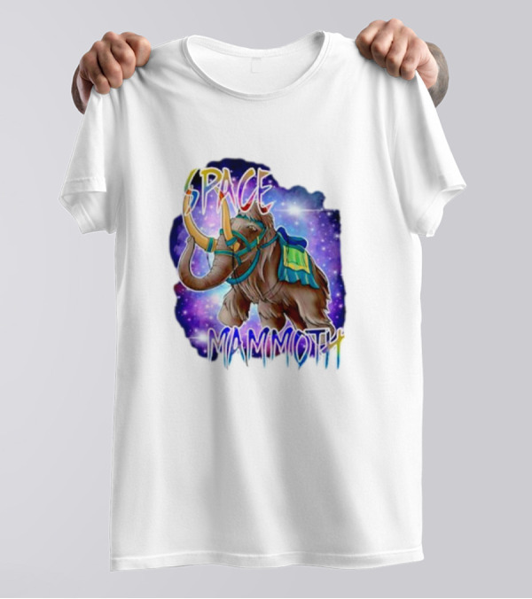 Space Mammoth Cosmic Adventure T-Shirt