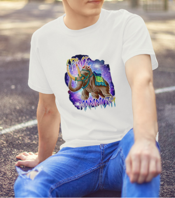 Space Mammoth Cosmic Adventure T-Shirt