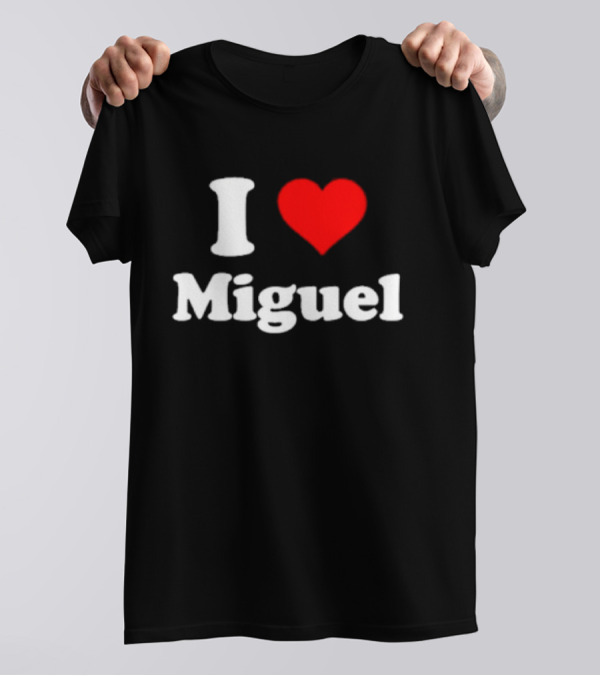 I Love Miguel Red Heart T-Shirt