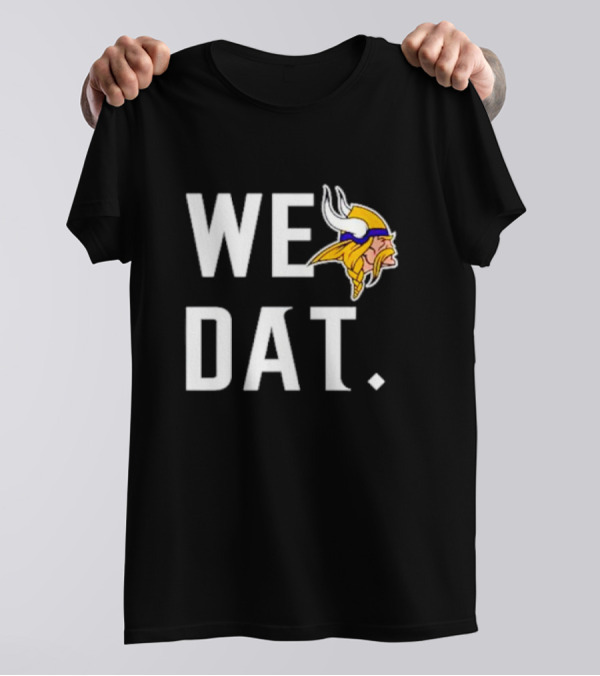 Minnesota Vikings We Dat Viking Head T-Shirt