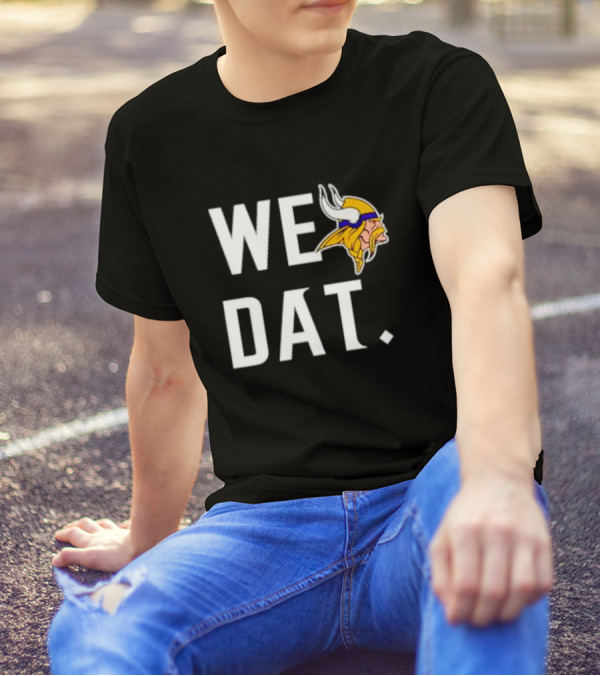 Minnesota Vikings We Dat Viking Head T-Shirt