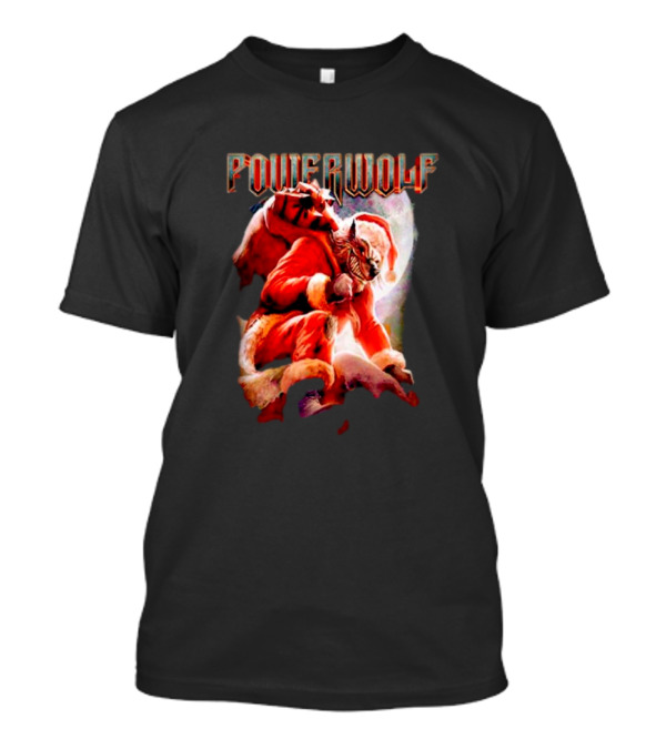 Powerwolf Wild X-Mas Santa Wolf Holiday Special T-Shirt