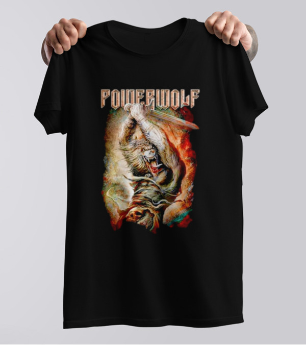 Powerwolf Wolves Of War Fearless Battle Charge T-Shirt