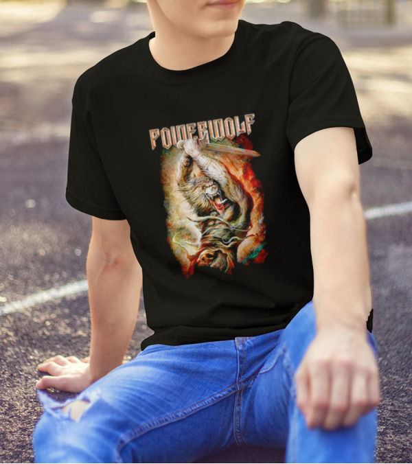 Powerwolf Wolves Of War Fearless Battle Charge T-Shirt