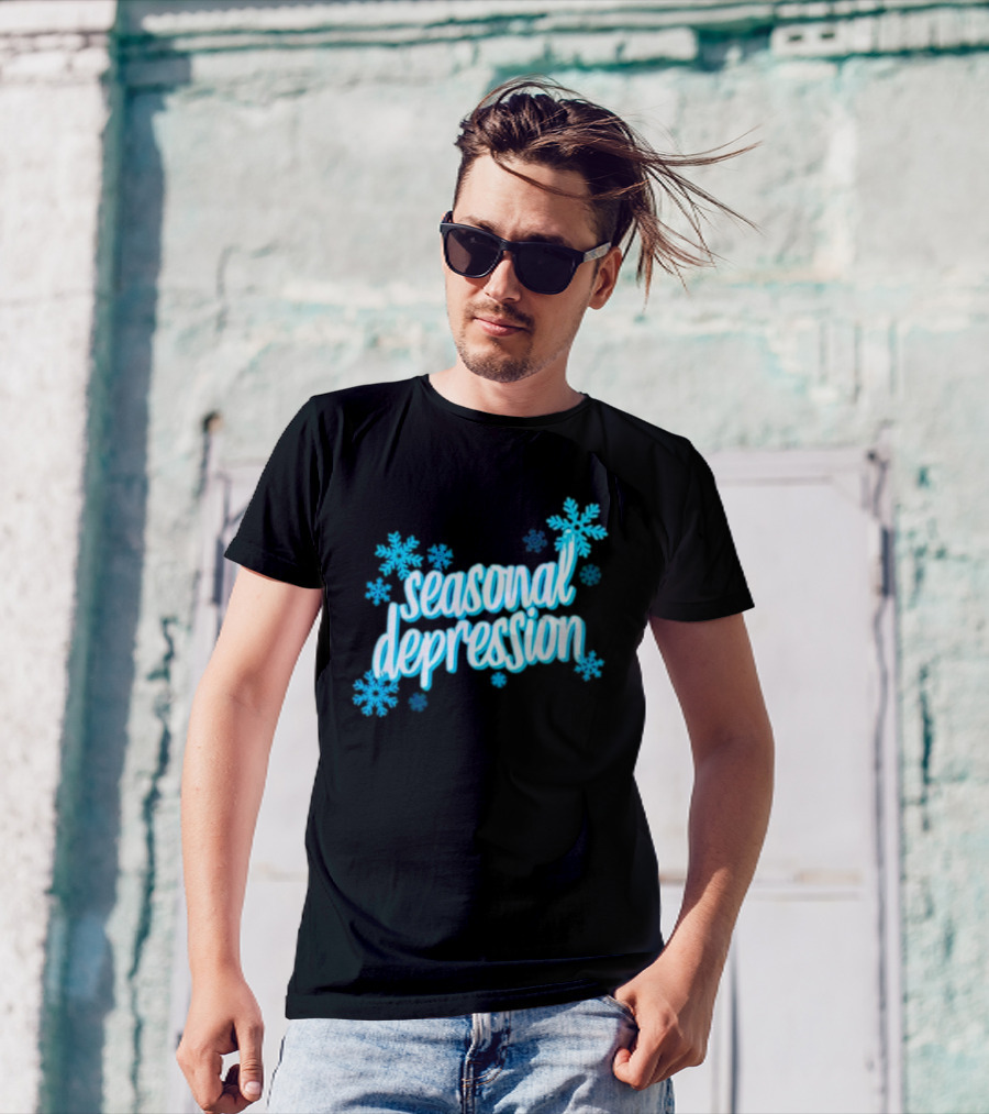 Seasonal Depression Snowflakes Winter Mood T-Shirt