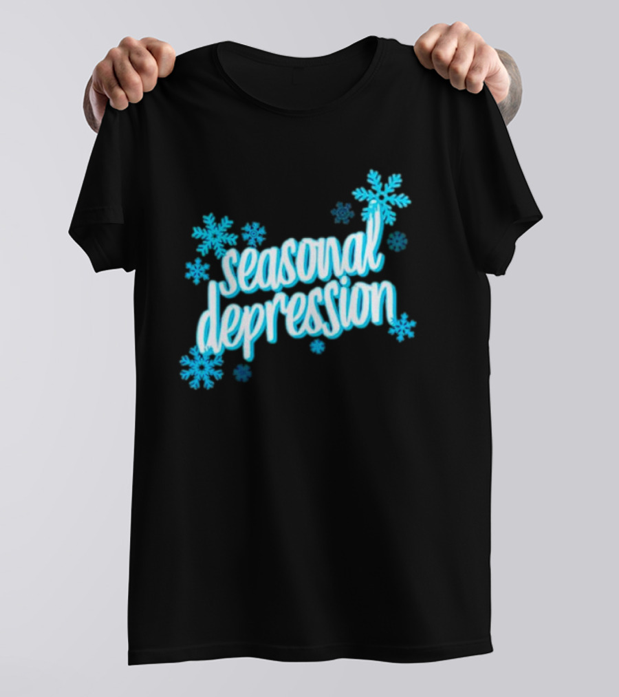 Seasonal Depression Snowflakes Winter Mood T-Shirt