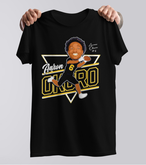 Aaron Okoro #6 Briar Cliff University Football Cartoon Signature T-Shirt