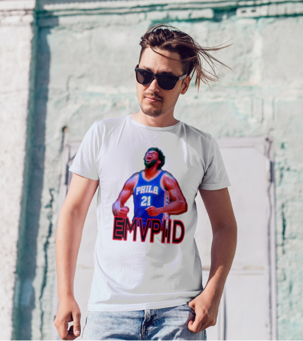 EMVPIID Joel Embiid Philadelphia 76ers Phila 21 T-Shirt