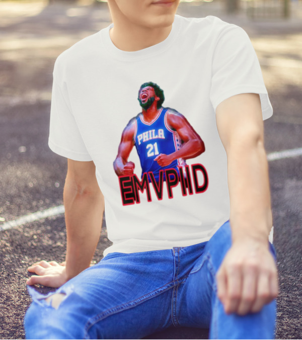 EMVPIID Joel Embiid Philadelphia 76ers Phila 21 T-Shirt