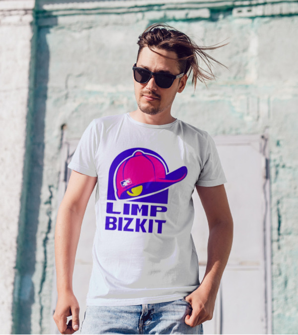 Limp Bizkit Logo With Pink Hat And Taco Bell T-Shirt