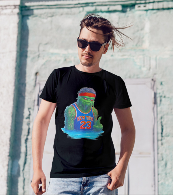 Mitchell Robinson New York Knicks Blockness Monster 23 Iconic Monster T-Shirt