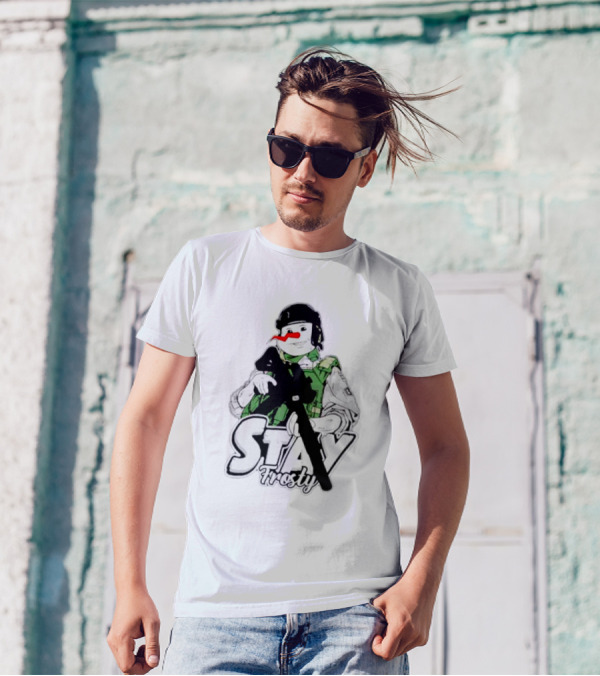 Stay Frosty Snowman Army T-Shirt