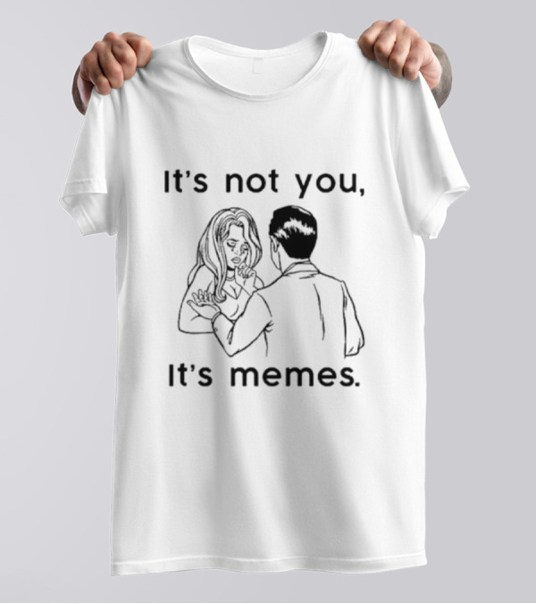 It's Not You It's Memes Comic Style Retro Humor T-Shirt
