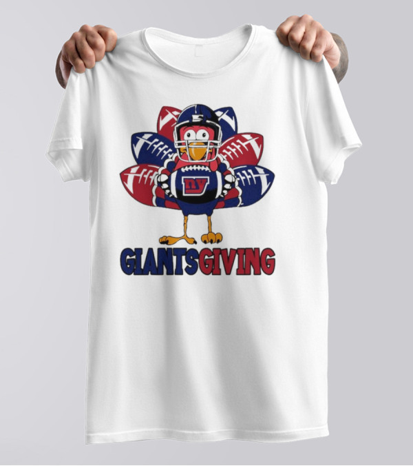 New York Giants Turkey Football Giantsgiving Thanksgiving T-Shirt
