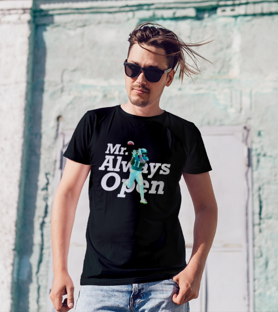 Philadelphia Eagles Mr. Always Open 11 Catching Football T-Shirt
