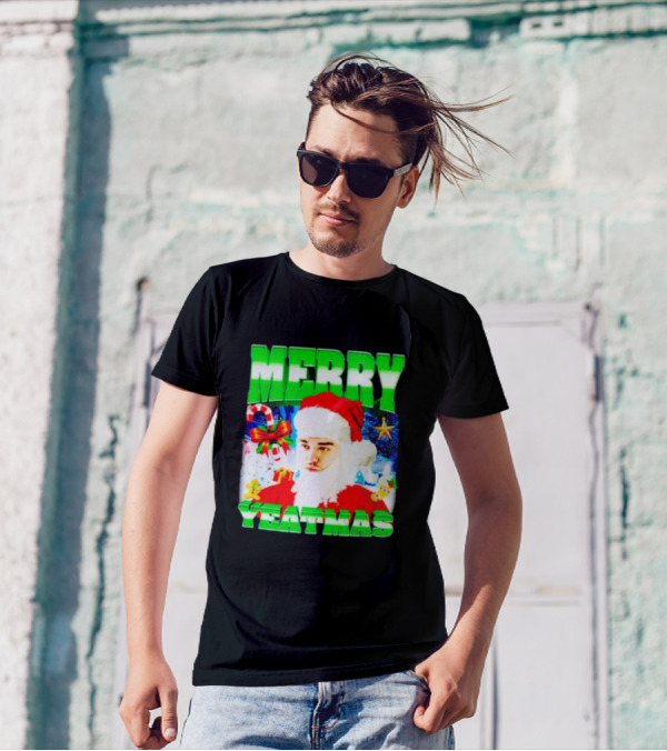 Rapper Yeat Santa Merry Yeatmas Funny Christmas Holiday T-Shirt