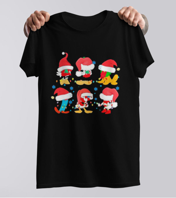 Santa Mouse And Friends Holiday Cheer T-Shirt
