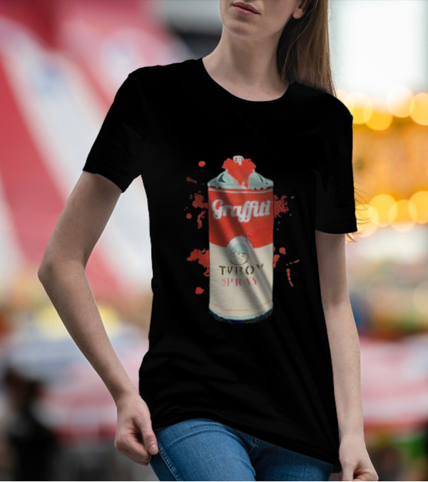 Graffiti TV Boy Spray Can Art Shawn Stockman T-Shirt