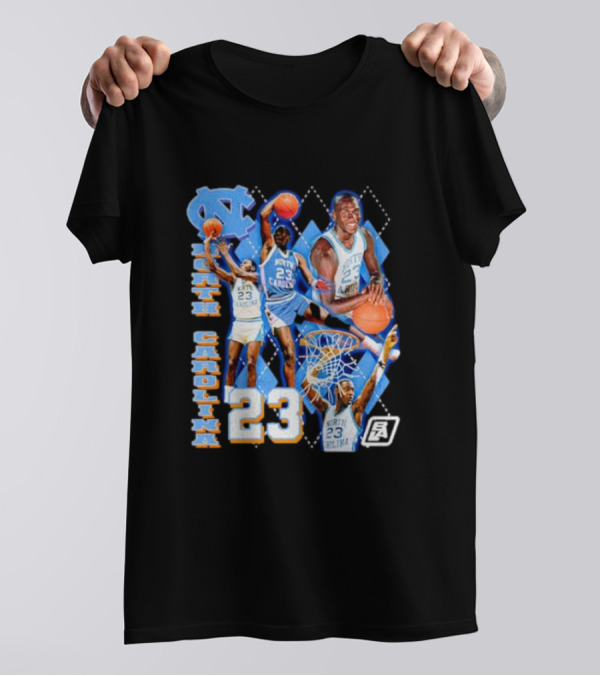 North Carolina 23 Michael Jordan UNC Basketball NCAA T-Shirt