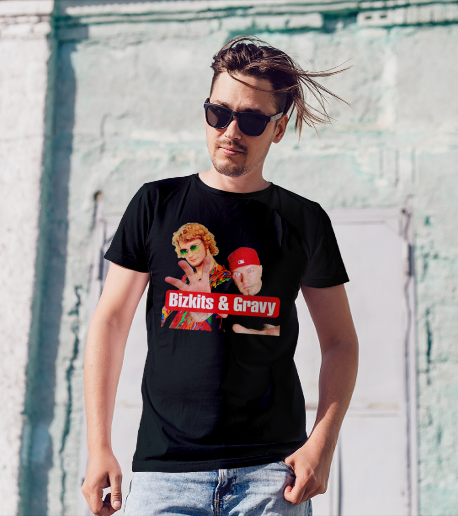 Bizkits And Gravy Funny Meme Parody With Colorful Characters T-Shirt