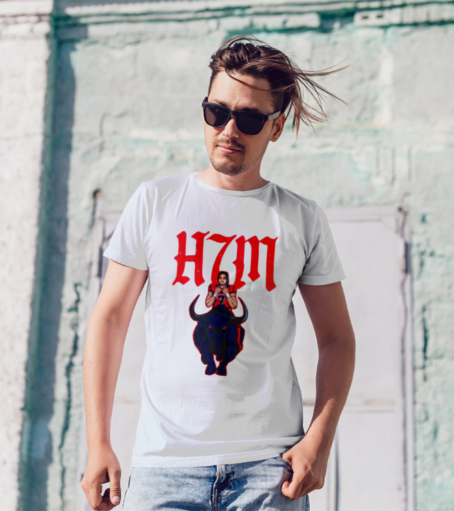 H7M CJ Stroud Houston Texans Bull T-Shirt