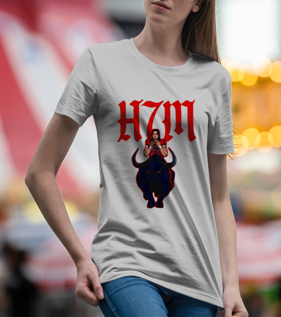 H7M CJ Stroud Houston Texans Bull T-Shirt