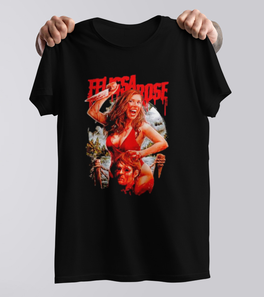 Felissa Rose Off With Your Head Horror Movie T-Shirt