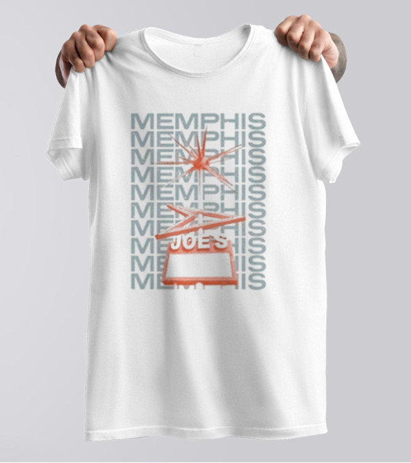 Memphis Joe's Retro Graphic Style With Starburst T-Shirt
