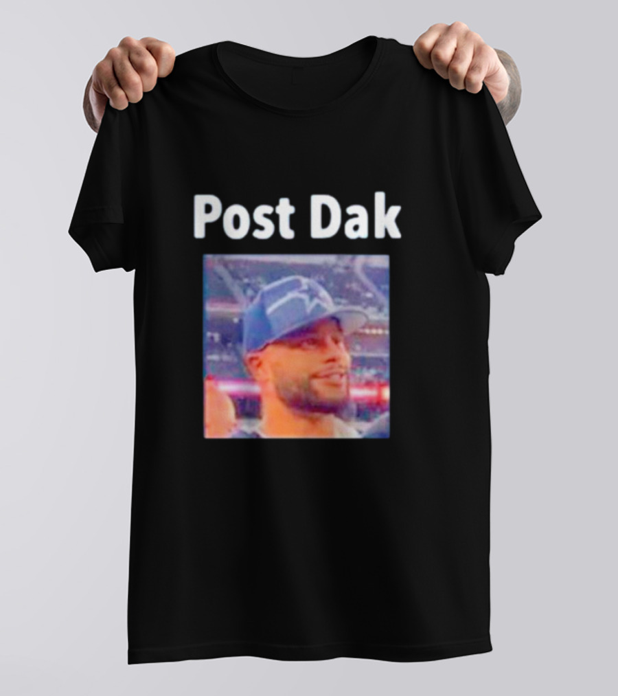 Post Dak Cowboys Star Quarterback Image T-Shirt