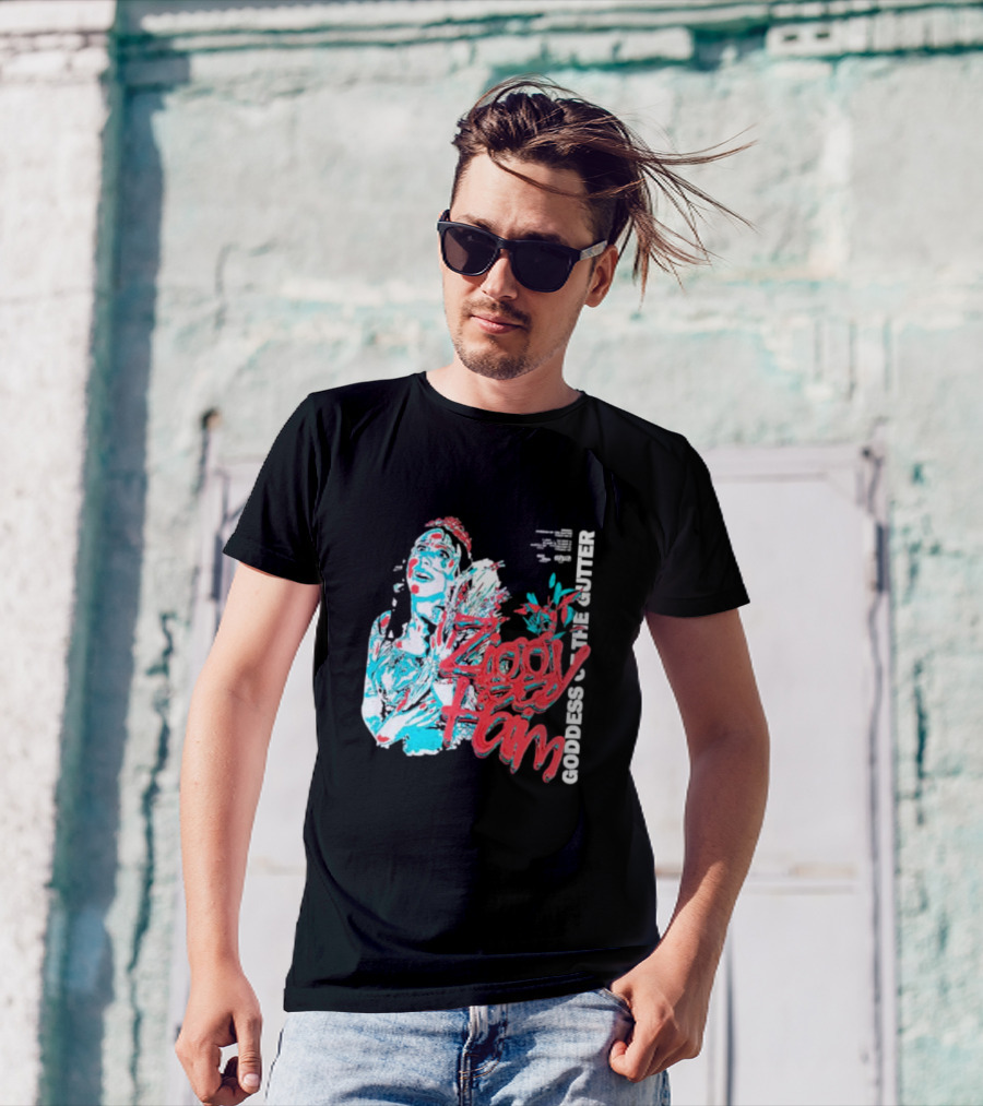 Ziggy Haim Goddess Of The Gutter Vibrant Portrait Style Iconic T-Shirt