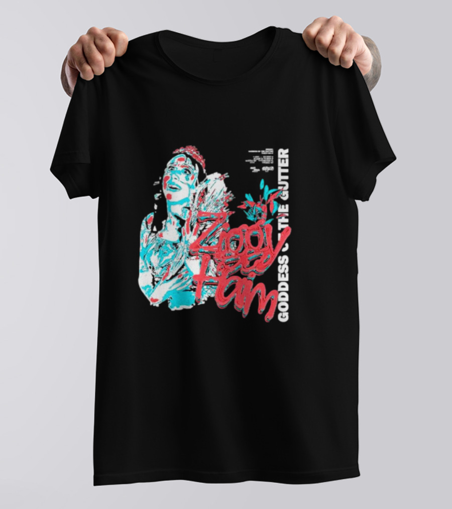 Ziggy Haim Goddess Of The Gutter Vibrant Portrait Style Iconic T-Shirt