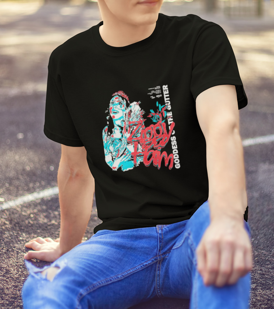 Ziggy Haim Goddess Of The Gutter Vibrant Portrait Style Iconic T-Shirt