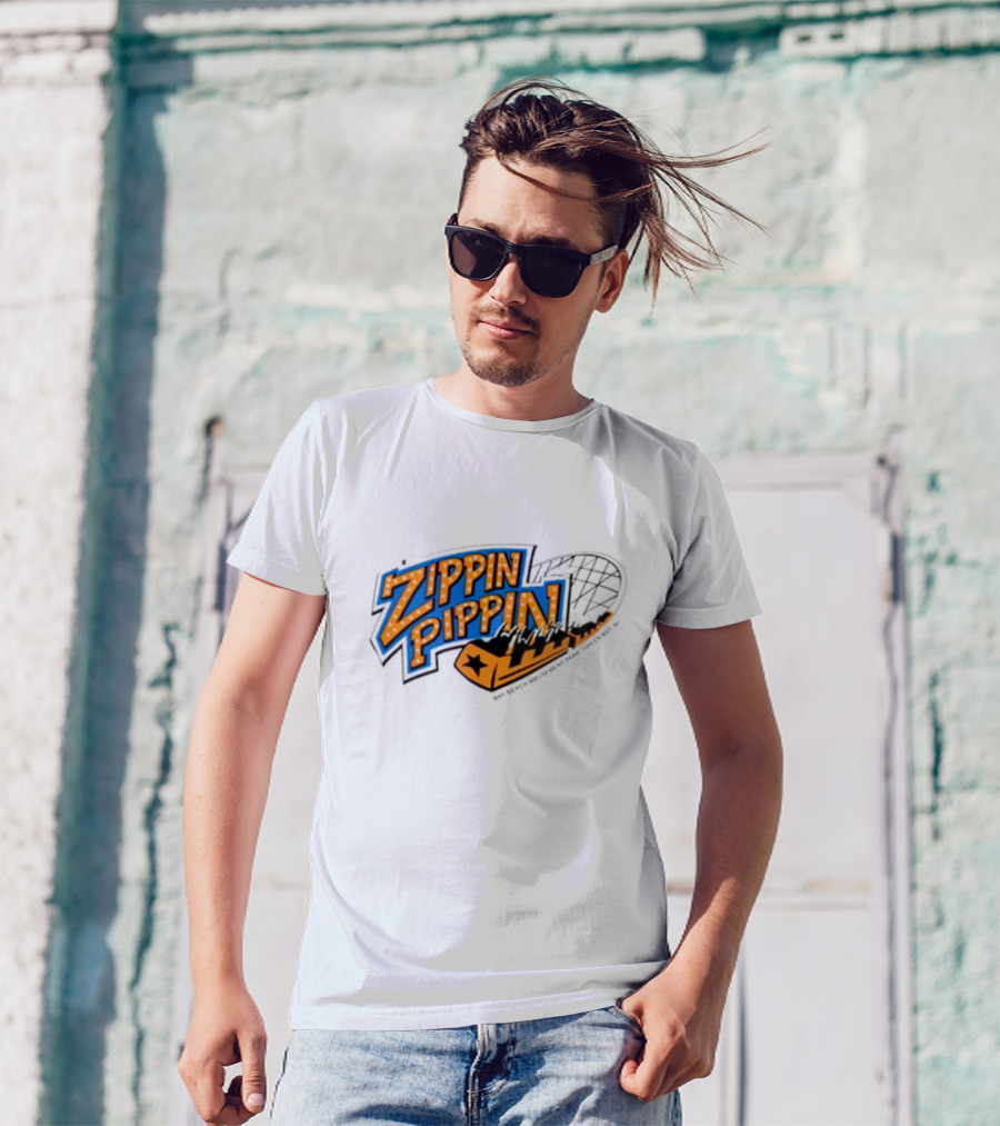 Zippin Pippin Roller Coaster Retro T-Shirt