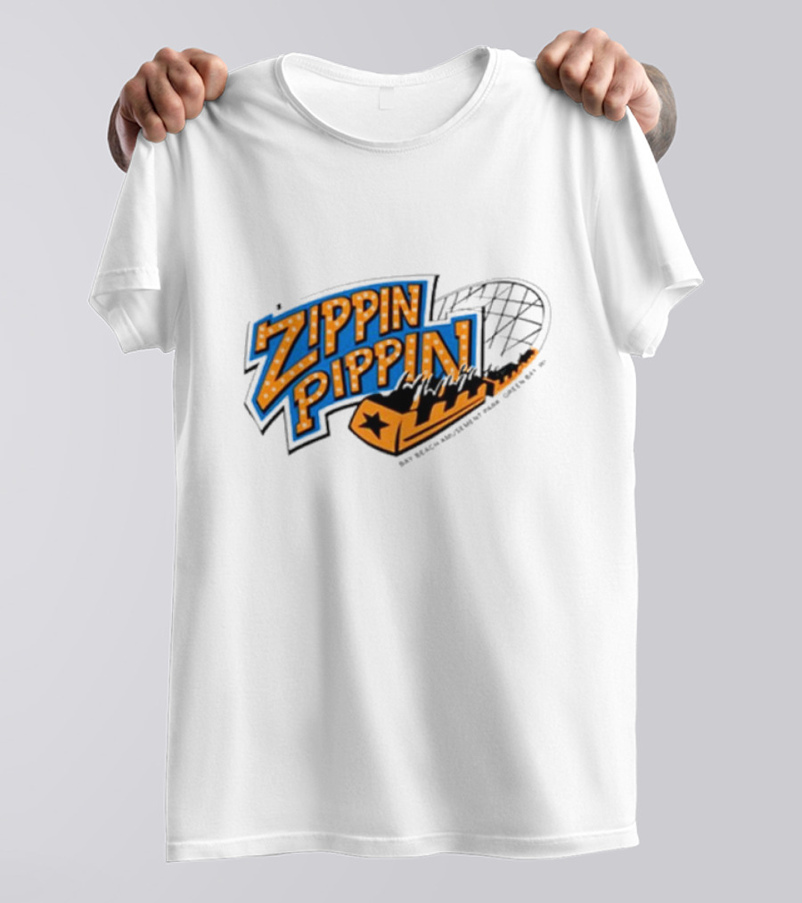 Zippin Pippin Roller Coaster Retro T-Shirt