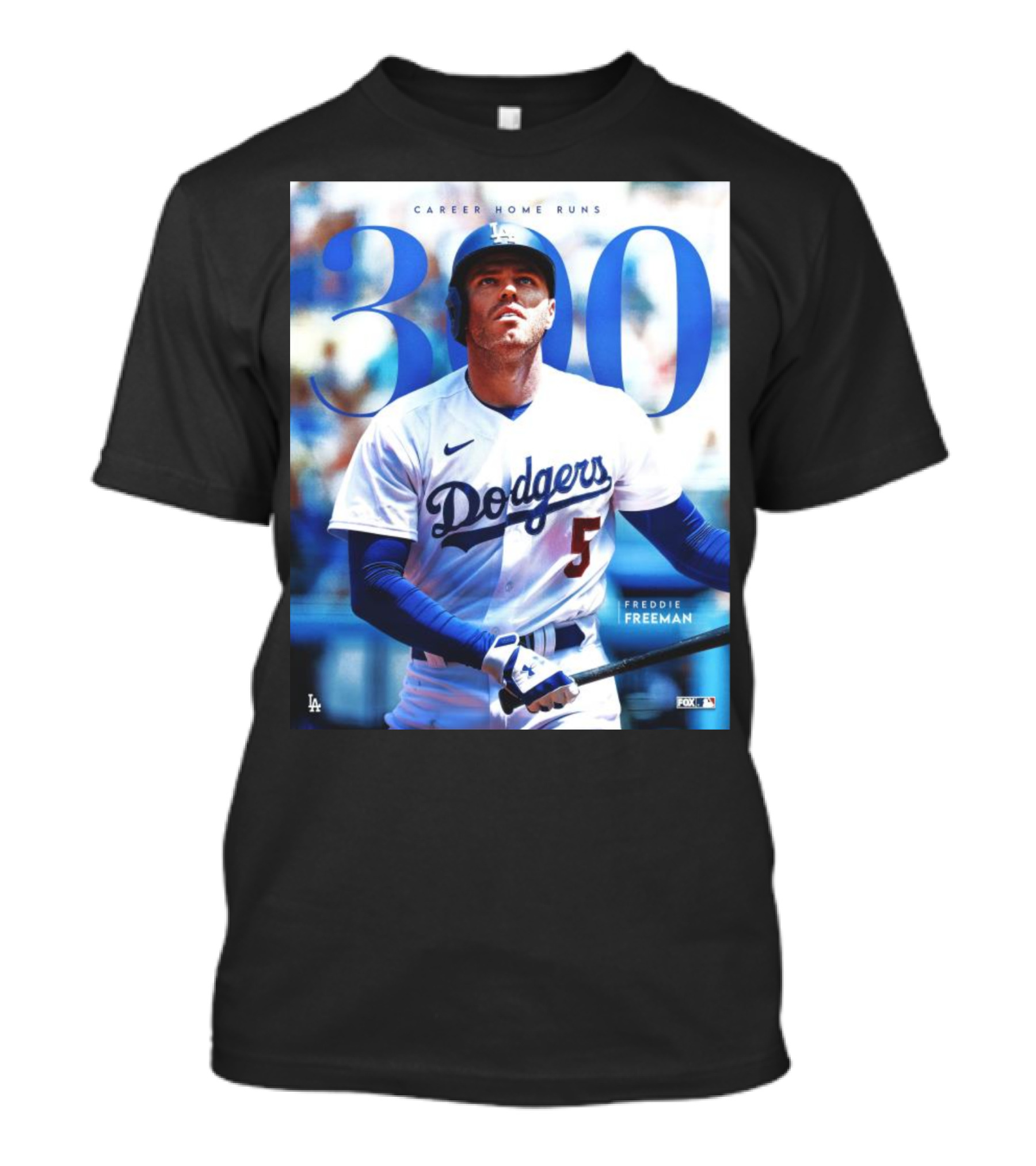 300 Career Home Runs Freddie Freeman Dodgers MLB Fox LA T-Shirt