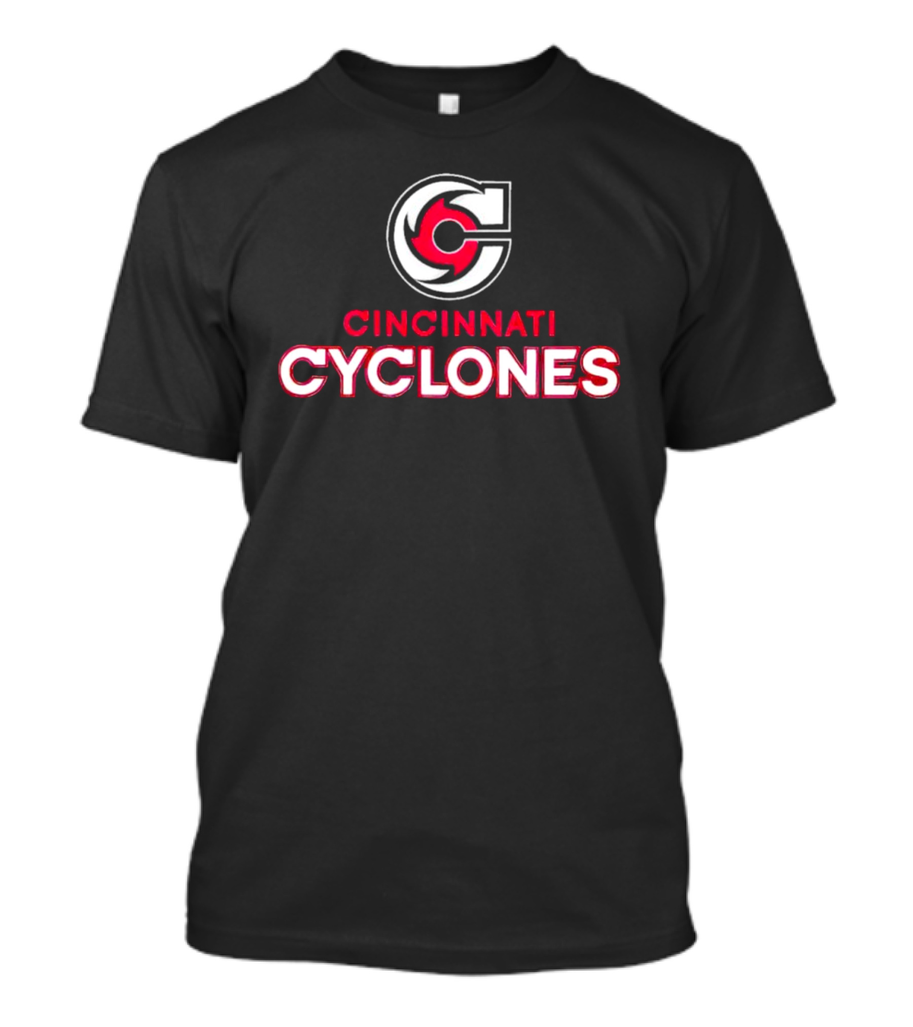Cincinnati Cyclones Logo Red And White T-Shirt