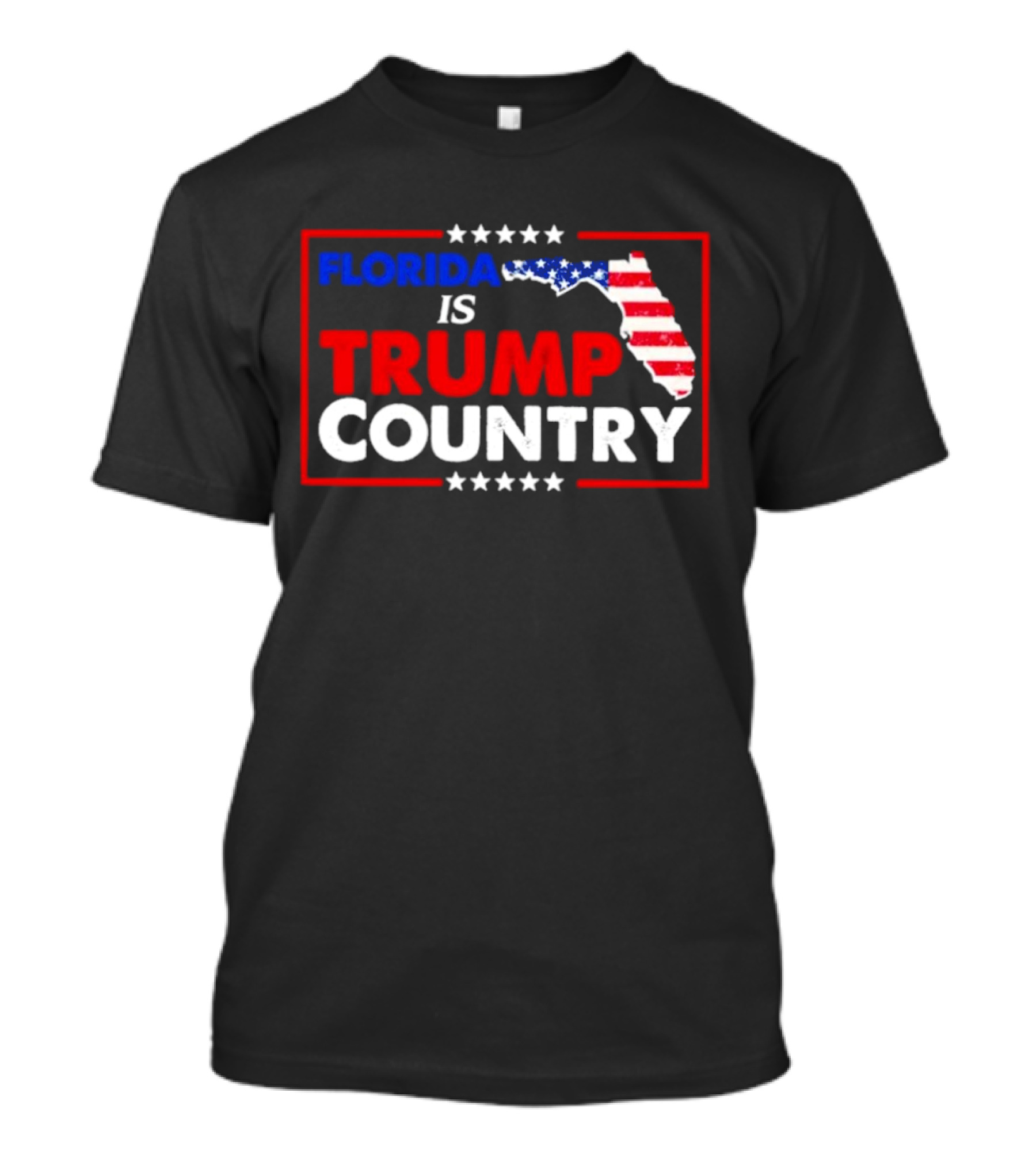 Florida Is Trump Country USA Flag Map Stars T-Shirt
