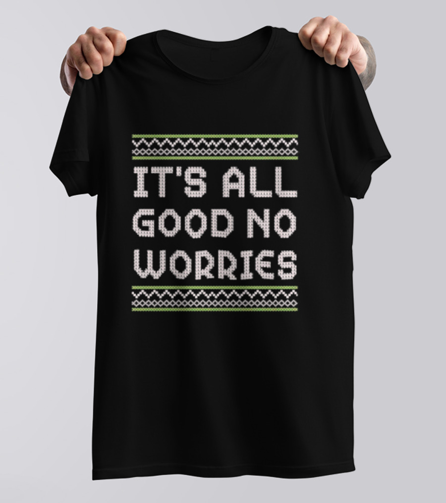 It's All Good No Worries Knitted T-Shirt