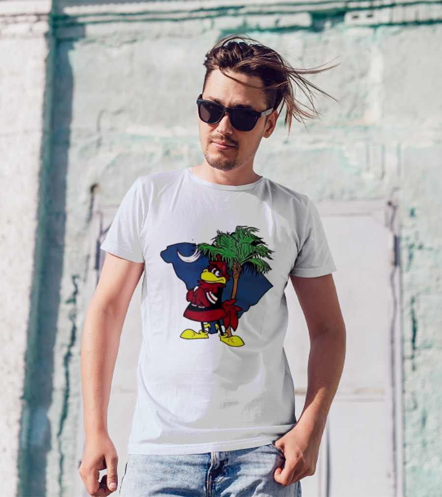 South Carolina Gamecocks Palmetto Moon Mascot T-Shirt