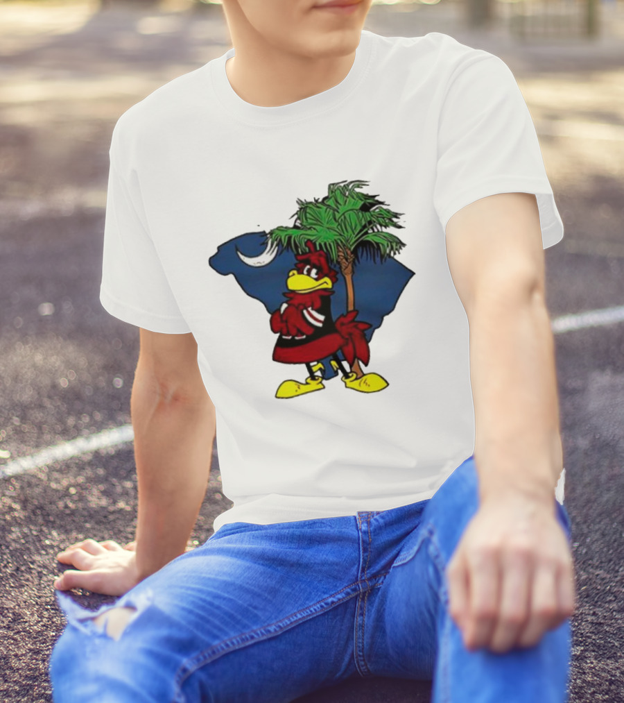 South Carolina Gamecocks Palmetto Moon Mascot T-Shirt