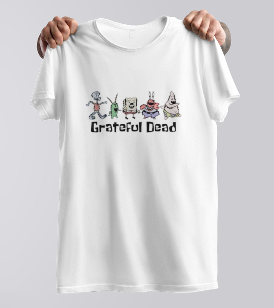 Grateful Dead Spongebob Bikini Bottom Characters T-Shirt