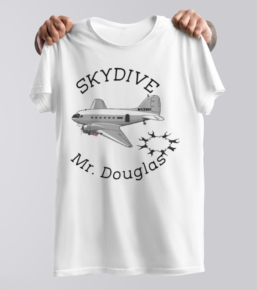 Skydive Airplane N129H Mr. Douglas T-Shirt